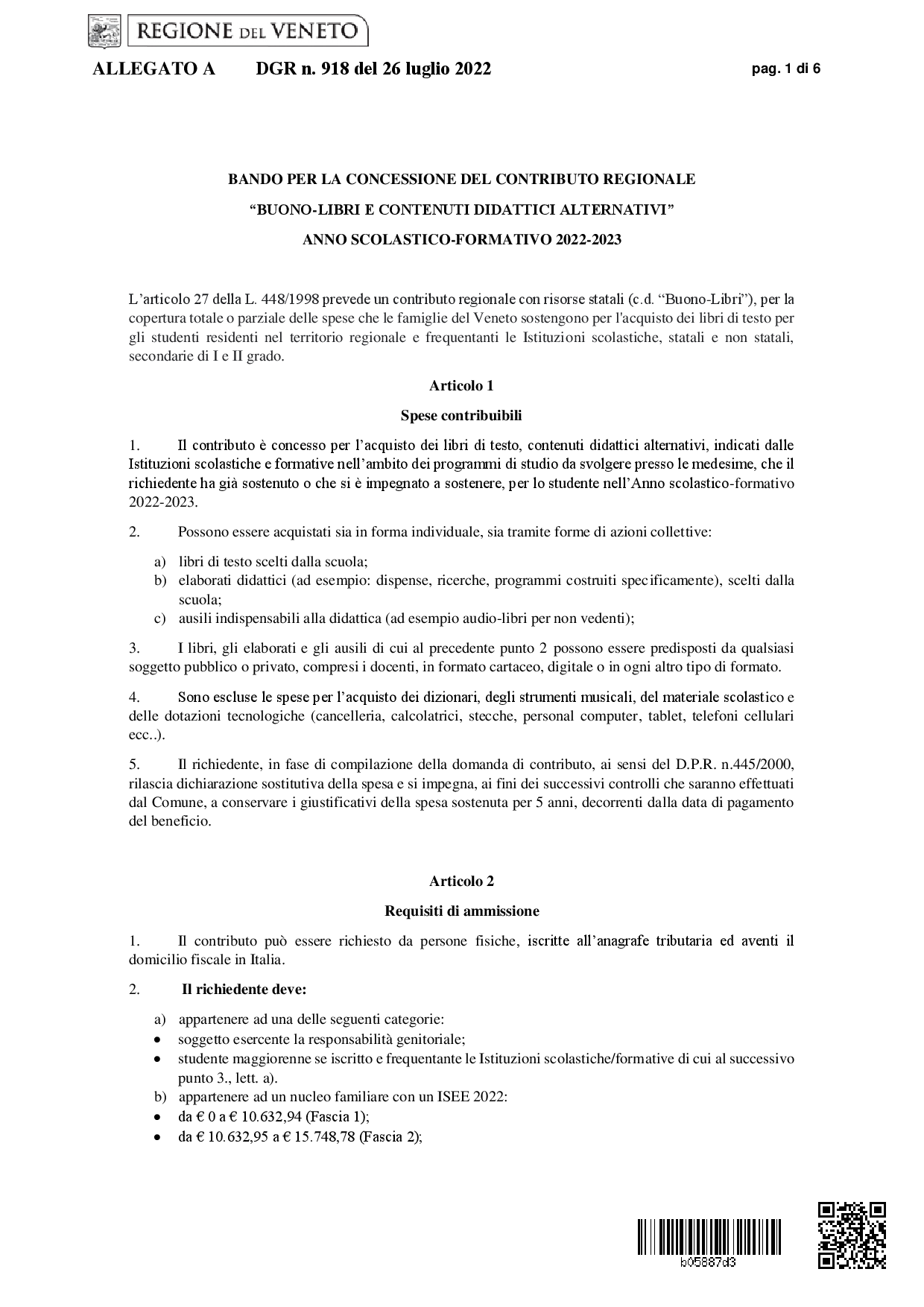 bando buono libri 2022