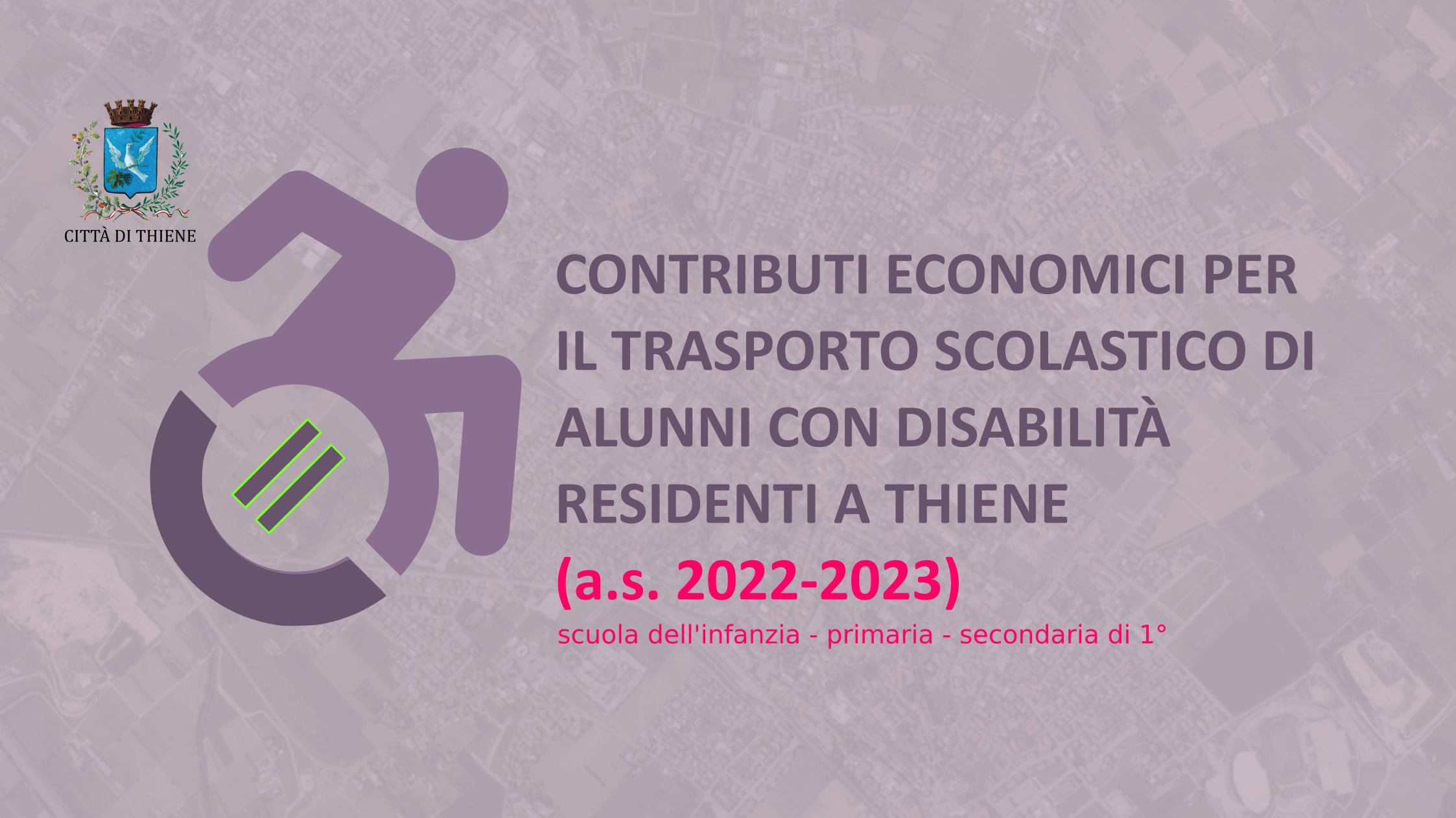 titolo del bando e logo disabilità