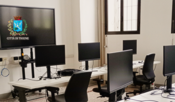 interno palestra digitale di via Vanzetti