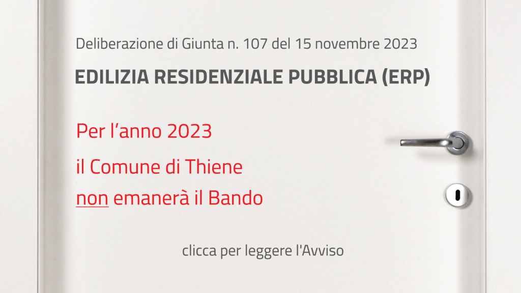 avviso Rinvio Bando ERP 2023