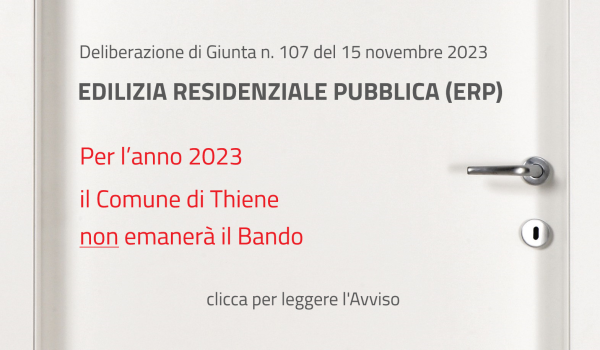 avviso Rinvio Bando ERP 2023