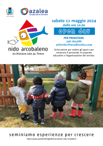 locandina open day Nido Arcobaleno