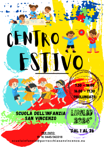 volantino Centri Estivi Scuola Infanzia San Vincenzo